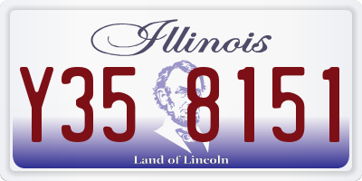 IL license plate Y358151