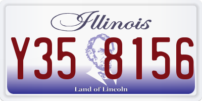 IL license plate Y358156