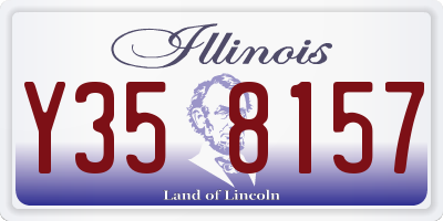 IL license plate Y358157
