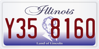 IL license plate Y358160