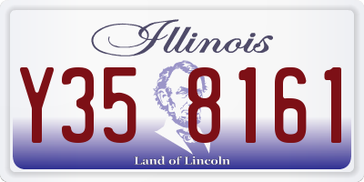 IL license plate Y358161