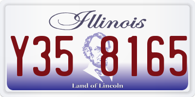 IL license plate Y358165