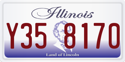 IL license plate Y358170