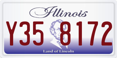 IL license plate Y358172