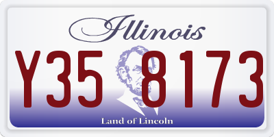 IL license plate Y358173