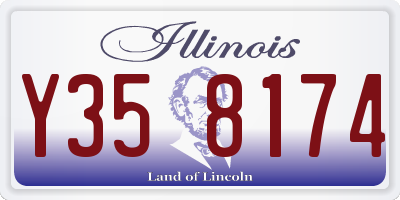 IL license plate Y358174