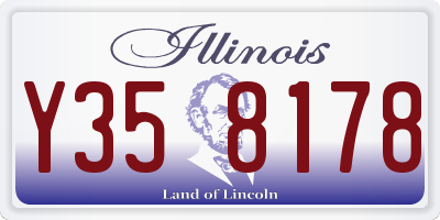 IL license plate Y358178