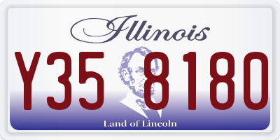 IL license plate Y358180