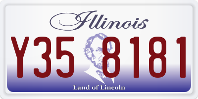 IL license plate Y358181