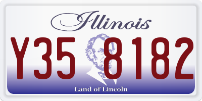 IL license plate Y358182