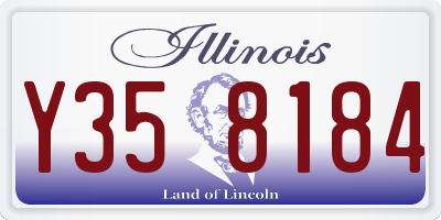 IL license plate Y358184