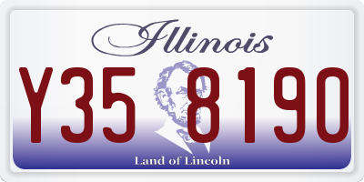 IL license plate Y358190