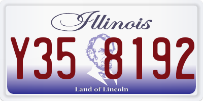 IL license plate Y358192