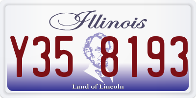 IL license plate Y358193