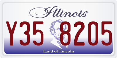 IL license plate Y358205