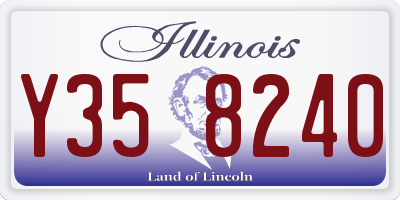 IL license plate Y358240