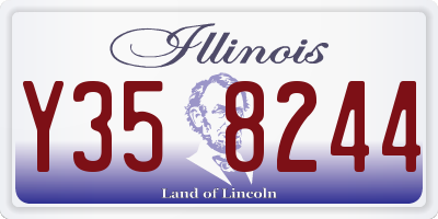 IL license plate Y358244
