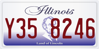 IL license plate Y358246