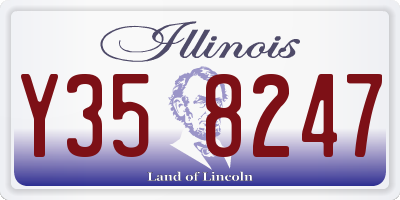 IL license plate Y358247