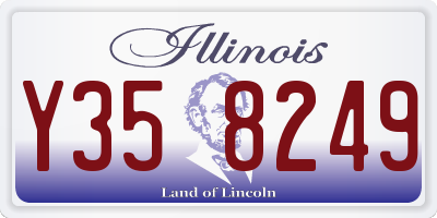 IL license plate Y358249
