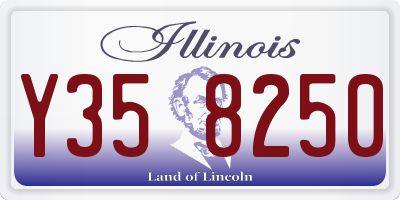 IL license plate Y358250