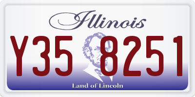 IL license plate Y358251