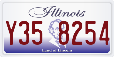 IL license plate Y358254