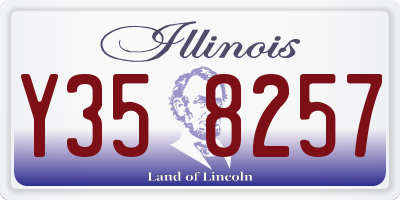 IL license plate Y358257