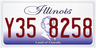 IL license plate Y358258