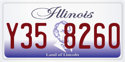 IL license plate Y358260