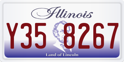 IL license plate Y358267