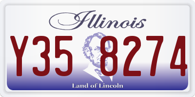IL license plate Y358274