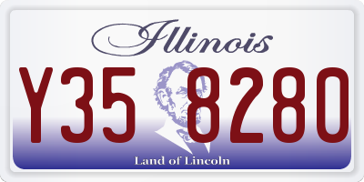 IL license plate Y358280