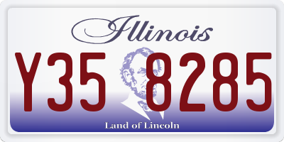 IL license plate Y358285