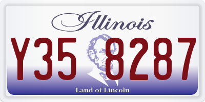 IL license plate Y358287