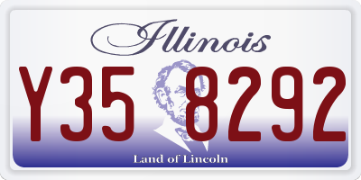IL license plate Y358292