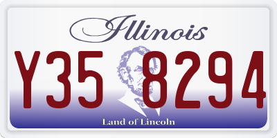 IL license plate Y358294