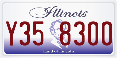 IL license plate Y358300