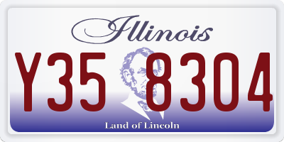IL license plate Y358304