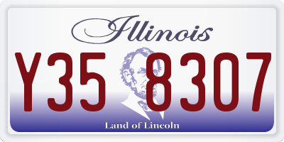 IL license plate Y358307