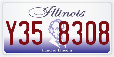 IL license plate Y358308