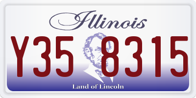 IL license plate Y358315