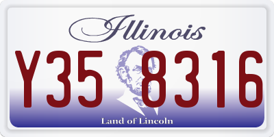 IL license plate Y358316