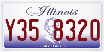 IL license plate Y358320