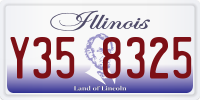 IL license plate Y358325