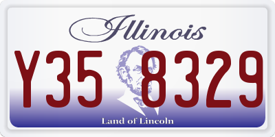 IL license plate Y358329