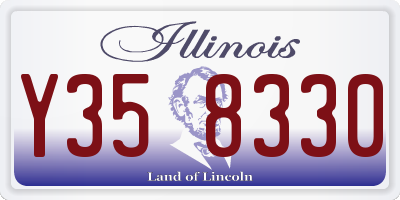 IL license plate Y358330