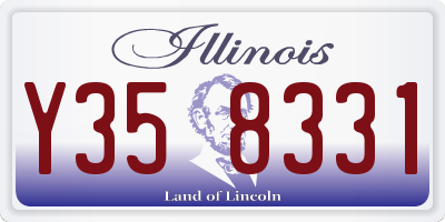 IL license plate Y358331