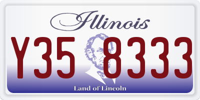 IL license plate Y358333