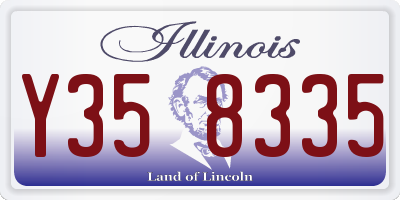 IL license plate Y358335